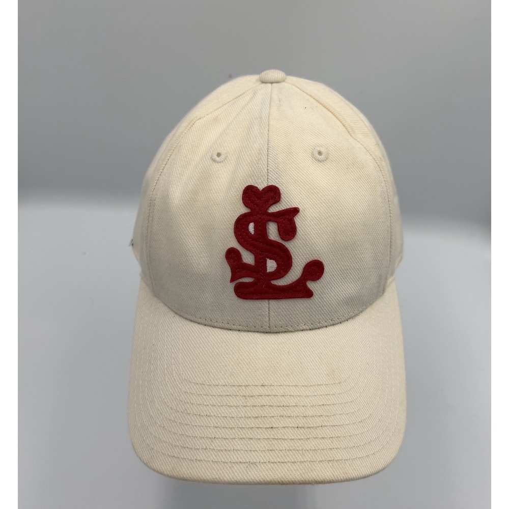 American Needle St. Louis Cardinals MLB 1903 Cooperstown Cap Hat 7 1/4 White Red